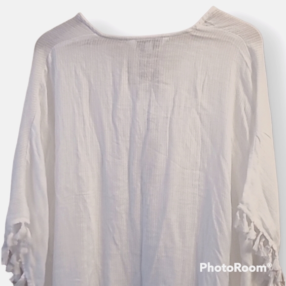 NWT Walter Baker Ivory Tassel Acapulco Kaftan - Picture 5 of 9